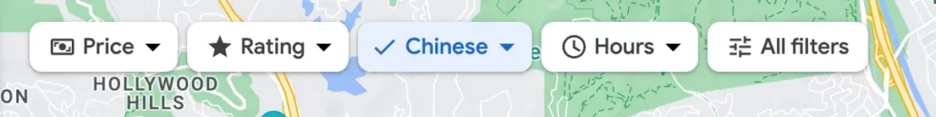 Chinese Food Near Me Filter